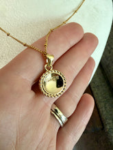 Load image into Gallery viewer, Upcycled Designer Pendant Necklace #135-Gold Coin