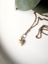 Load image into Gallery viewer, Upcycled Designer Pendant Necklace #191 - Mini Gold Heart