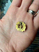 Load image into Gallery viewer, Upcycled Designer Pendant Earrings #113 - Square Pearled