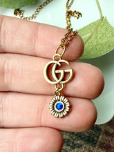 Load image into Gallery viewer, Upcycled Designer Pendant Necklace #198 - Blue Gem
