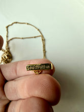 Load image into Gallery viewer, Upcycled Designer Pendant Necklace #187 - Golden Letters