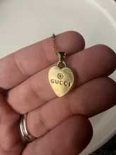 Load image into Gallery viewer, Upcycled Designer Pendant Necklace #181 - Small Gold Heart