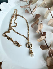 Load image into Gallery viewer, Upcycled Designer Pendant Necklace #213 - Pearl Drop