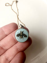 Load image into Gallery viewer, Upcycled Designer Pendant Necklace #179 - Pale Blue