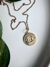 Load image into Gallery viewer, Upcycled Designer Pendant Necklace #192 - Gold