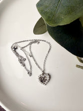 Load image into Gallery viewer, Upcycled Designer Pendant Necklace #176 - Silver & Oearls