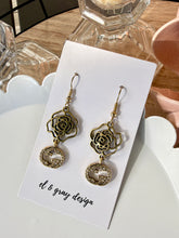 Load image into Gallery viewer, Upcycled Designer Pendant Earrings #127-Dangle Gems