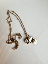 Load image into Gallery viewer, Upcycled Designer Pendant Necklace #164 - Double Charm