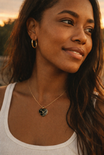 Load image into Gallery viewer, Upcycled Designer Pendant Necklace #112 - Embossed Hearts