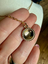 Load image into Gallery viewer, Upcycled Designer Triangle Pendant Necklace #149- pink & gold