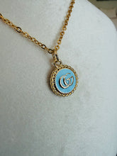 Load image into Gallery viewer, Upcycled Designer Pendant Necklace #154 - Blue