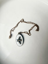 Load image into Gallery viewer, Upcycled Designer Pendant Necklace #180 - Lg White Oval