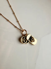 Load image into Gallery viewer, Upcycled Designer Pendant Necklace #164 - Double Charm