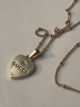 Load image into Gallery viewer, Upcycled Designer Pendant Necklace #181 - Small Gold Heart