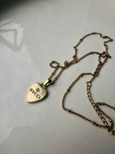 Load image into Gallery viewer, Upcycled Designer Pendant Necklace #181 - Small Gold Heart