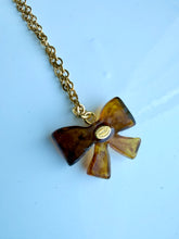 Load image into Gallery viewer, Upcycled Designer Pendant Necklace #110 - Resin Bow