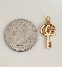 Load image into Gallery viewer, Upcycled Designer Pendant Necklace #124 - Key