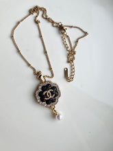 Load image into Gallery viewer, Upcycled Designer Pendant Necklace #172 - Black Pearl