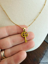 Load image into Gallery viewer, Upcycled Designer Pendant Necklace #124 - Key