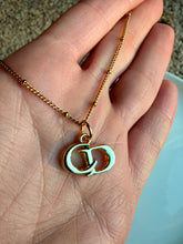 Load image into Gallery viewer, Upcycled Designer Pendant Necklace #162 - Gold CD