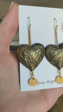 Load and play video in Gallery viewer, Love Struck Dangle Earrings
