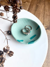 Load image into Gallery viewer, Green Brushstrokes Trinket Tray