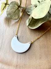 Load image into Gallery viewer, Ivory Moon Necklace - Gold Chain
