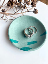 Load image into Gallery viewer, Green Brushstrokes Trinket Tray