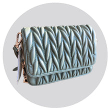 Load image into Gallery viewer, CLEARANCE Giselle Quilted Crossbody Bag In Olive