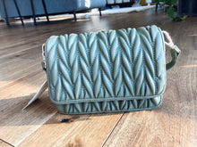 Load image into Gallery viewer, CLEARANCE Giselle Quilted Crossbody Bag In Olive