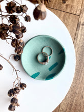 Load image into Gallery viewer, Green Brushstrokes Trinket Tray