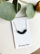 Load image into Gallery viewer, U Necklace - Black (Silver or Gold Chain Available)
