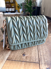 Load image into Gallery viewer, CLEARANCE Giselle Quilted Crossbody Bag In Olive