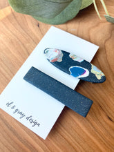 Load image into Gallery viewer, Navy Shimmer Clips (2 Clip Set)
