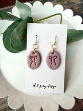 Load image into Gallery viewer, Sweet Pea Bow Dangle Earrings
