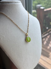 Load image into Gallery viewer, Upcycled Designer Pendant Necklace #150 - Lime
