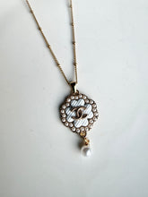Load image into Gallery viewer, Upcycled Designer Pendant Necklace #173 - White Pearl

