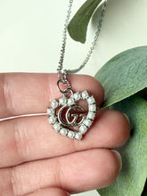 Load image into Gallery viewer, Upcycled Designer Pendant Necklace #176 - Silver &amp; Oearls
