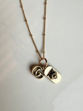 Load image into Gallery viewer, Upcycled Designer Pendant Necklace #164 - Double Charm
