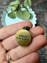 Load image into Gallery viewer, Upcycled Designer Pendant Earrings #109 - Bee
