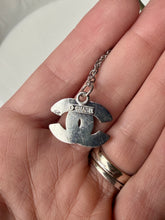 Load image into Gallery viewer, Upcycled Designer Pendant Necklace #205-Black Gems

