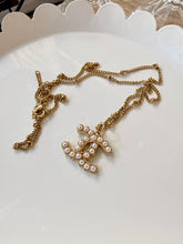 Load image into Gallery viewer, Upcycled Designer Pendant Necklace #237 - Intersecting Pearls
