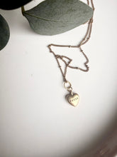 Load image into Gallery viewer, Upcycled Designer Pendant Necklace #191 - Mini Gold Heart
