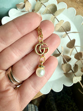 Load image into Gallery viewer, Upcycled Designer Pendant Necklace #213 - Pearl Drop
