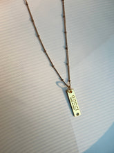 Load image into Gallery viewer, Upcycled Designer Pendant Necklace #163 - Gold Zipper Pull
