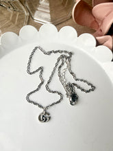 Load image into Gallery viewer, Upcycled Designer Pendant Necklace #234 - Mini Silver
