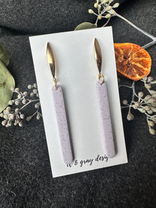 Lolly Lavender Dangle Earrings