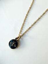 Load image into Gallery viewer, Upcycled Designer Pendant Necklace #139-Bee
