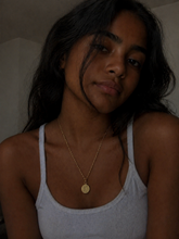 Load image into Gallery viewer, Gold Upcycled Designer Pendant Necklace #125
