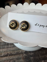 Load image into Gallery viewer, Upcycled Designer Pendant Earrings #124
